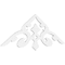 Ekena Millwork Pitch Whitman Architectural Grade PVC Gable Pediment, 60"W x 20"H x 1"P (8/12) GPP060X020X100WHI - alternate 1